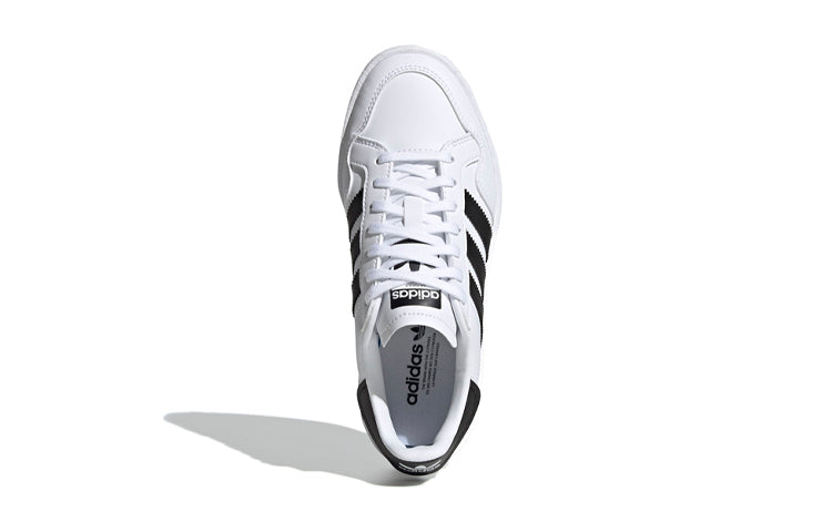 (GS) adidas originals Team Court J 'White Black' EF6815