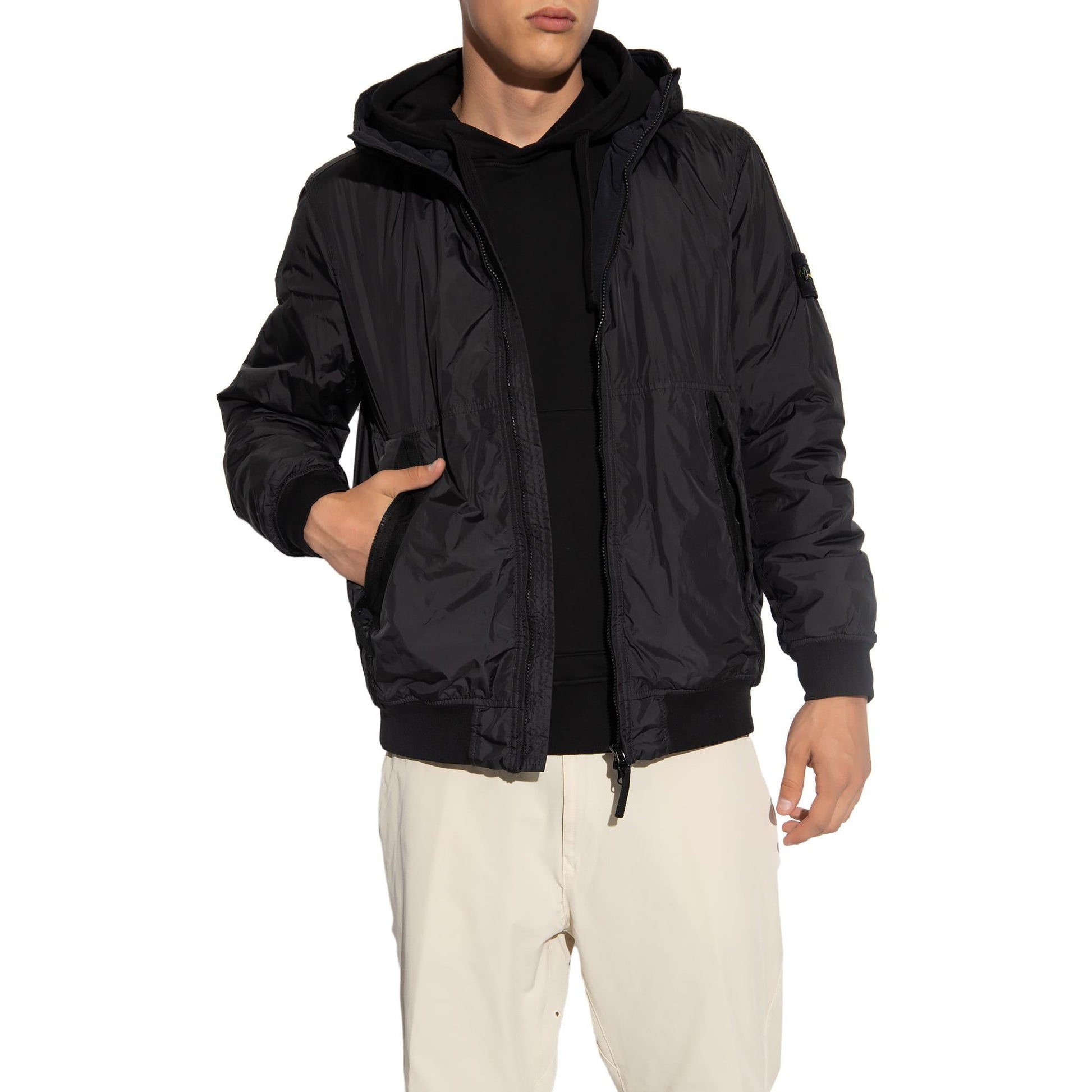 STONE ISLAND Garment Dyed Crinkle Reps NY Jacket 'Black' 791540823-V0029