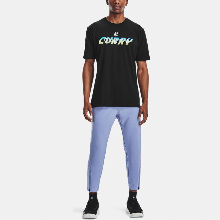Men's Under Armour Outdoor Athleisure Casual Sports Short Sleeve Black 1364969-001