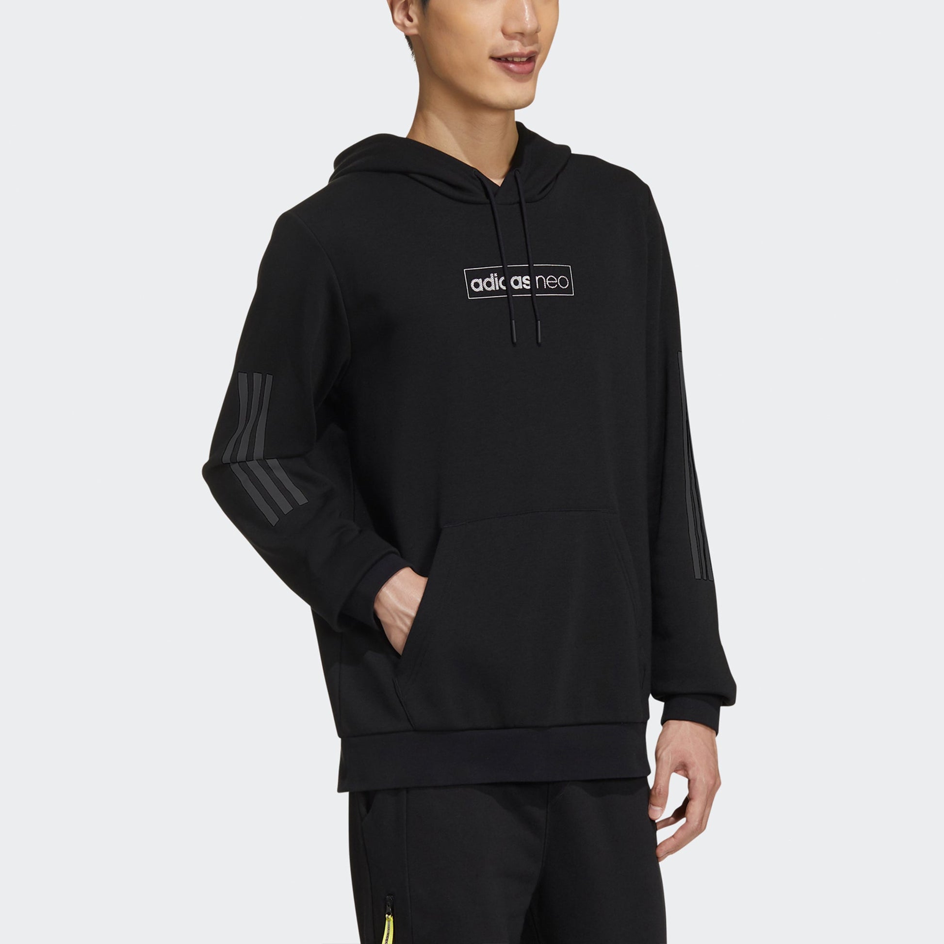 Men's adidas neo Fav Dec Hd Casual Sports Pullover Black GK8771