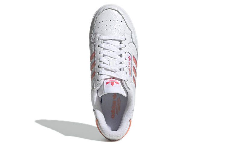 (WMNS) adidas Continental 80 Stripes 'White Orange' H06589