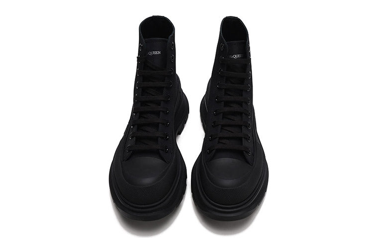 Alexander McQueen Tread Slick Logo Printed Sneakers 'Black' 682420W4RQ21070