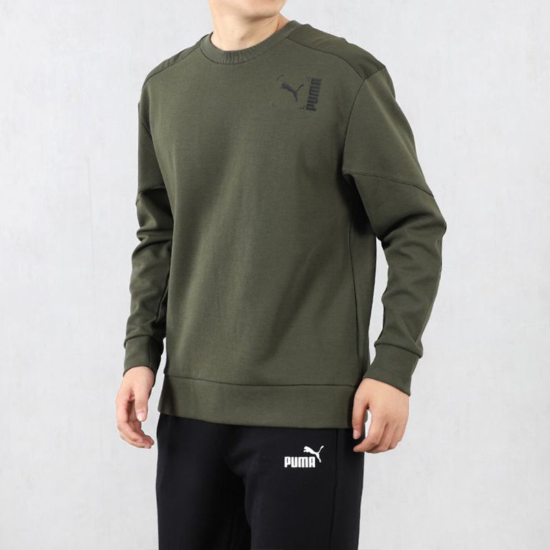 PUMA Nu-tility Round Neck Pullover Dark Green 585239-70