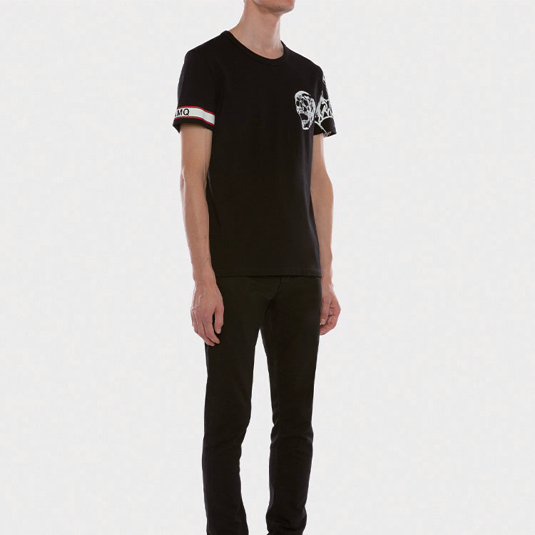 Men's Alexander McQueen Short Sleeve Black 599566QOZ690901