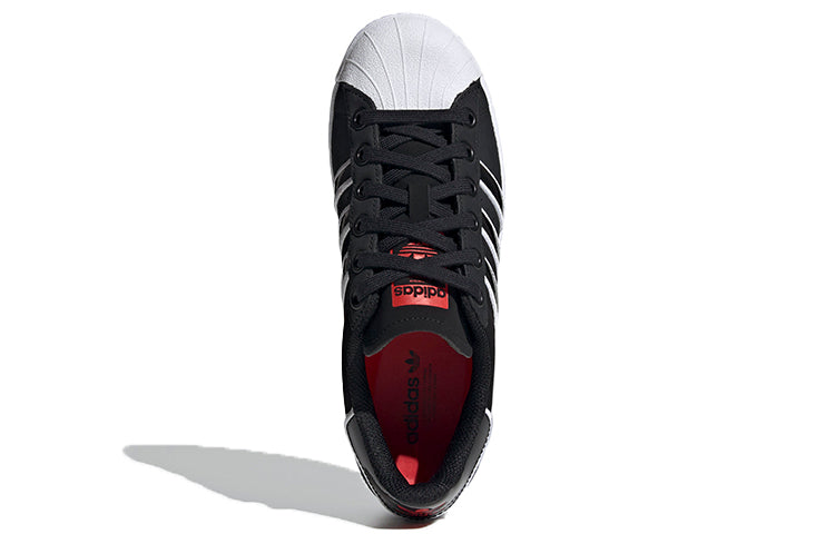 (WMNS) adidas originals Superstar Up 'Black Red White' FY4505