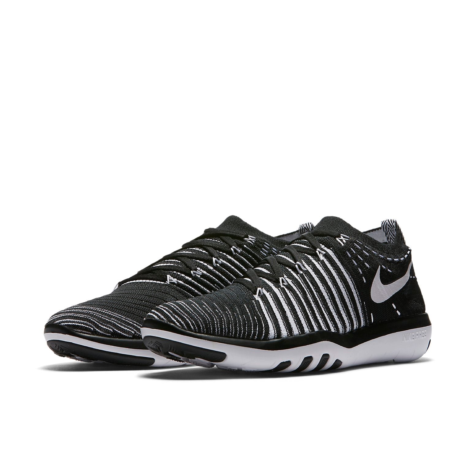 (WMNS) Nike Free Transform Flyknit 'Black White' 833410-010