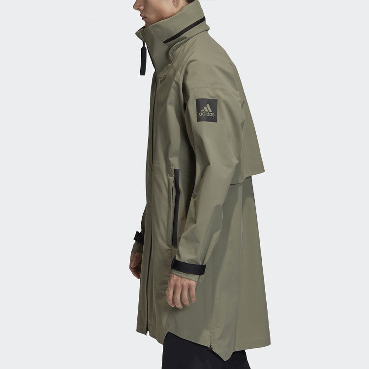 adidas Casual Sports Windproof Stay Warm Hooded Jacket Green GD9427