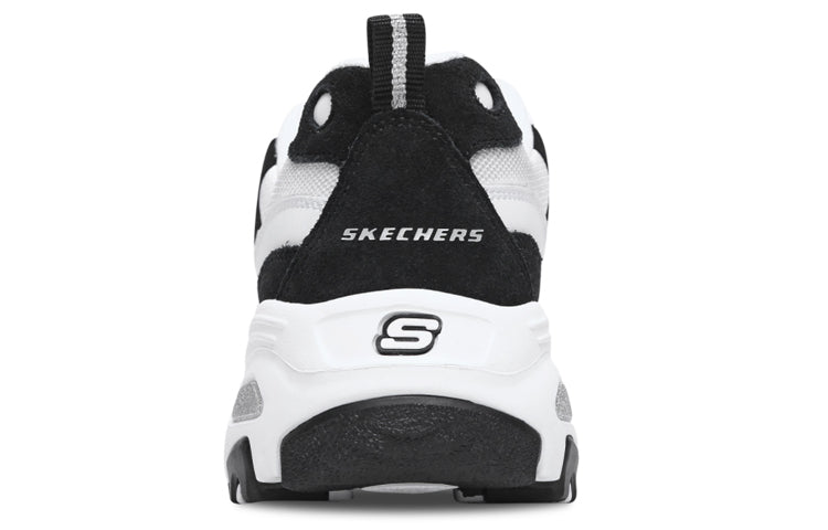 (WMNS) Skechers D'Lites 1.0 'White Black' 13141-BKW