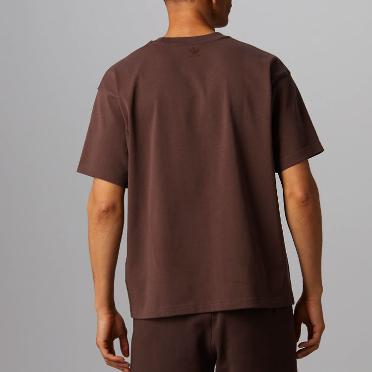 adidas x Pharrell Humanrace Small Logo T-Shirt 'Brown' HI2956