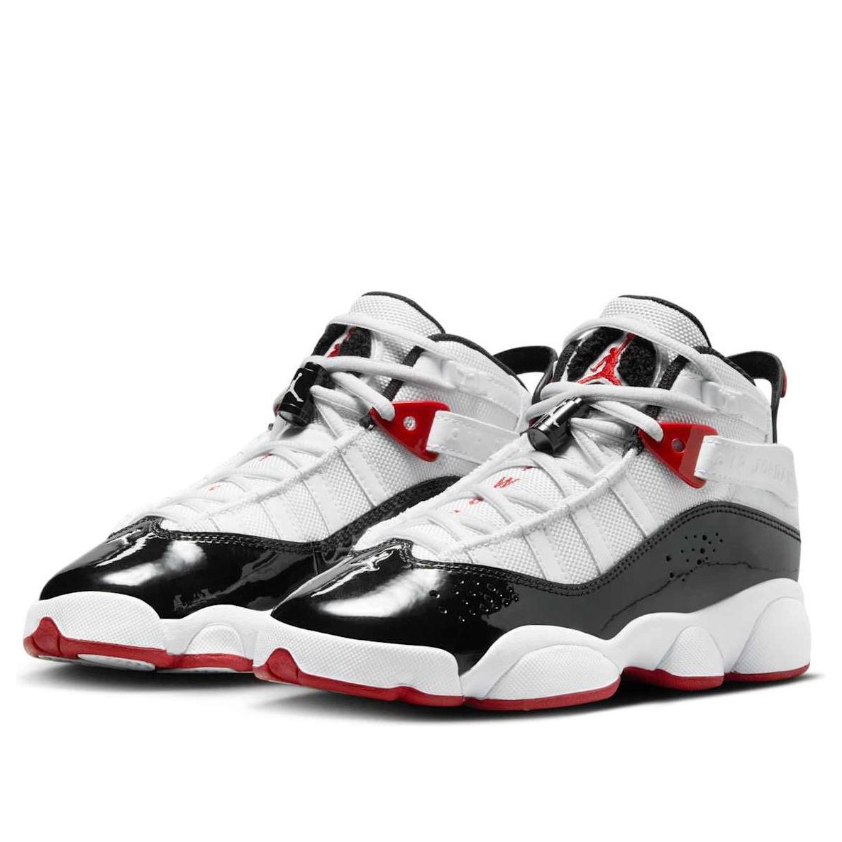 (GS) Air Jordan 6 Rings 'White Varsity Red Black' 323419-164