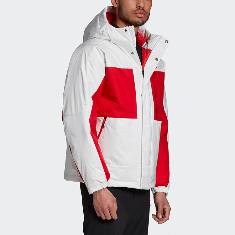 adidas Sports Hooded Down Jacket Men White GF0082