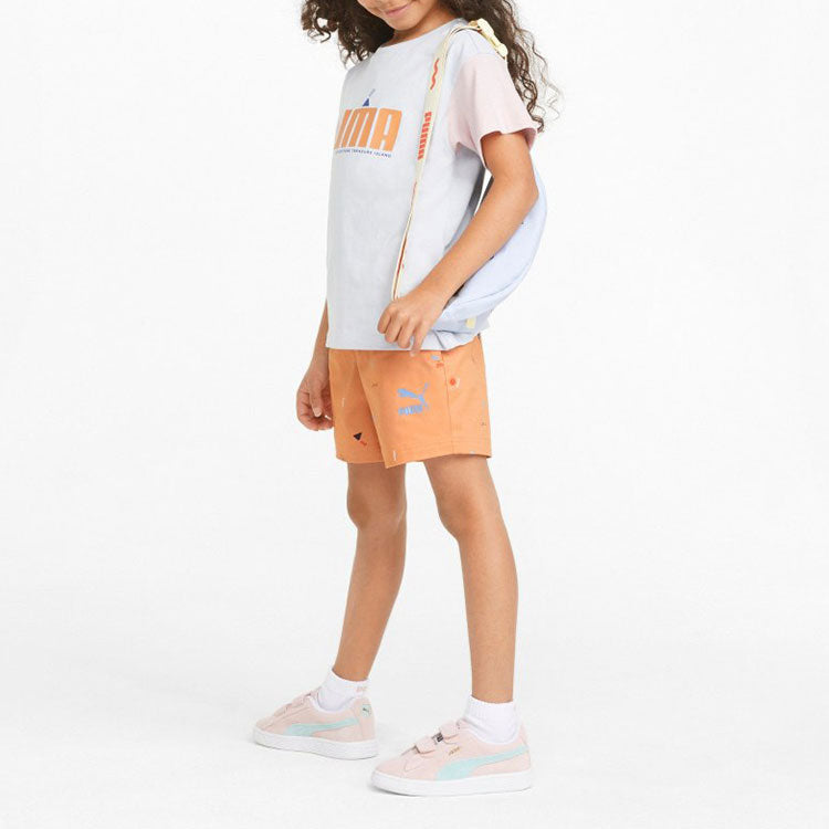 (GS) PUMA X Tiny Aop Woven Shorts 'Orange' 533417-05