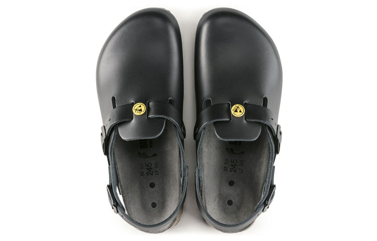 Birkenstock Tokio ESD Natural Leather Sandals 'Black' 0061400