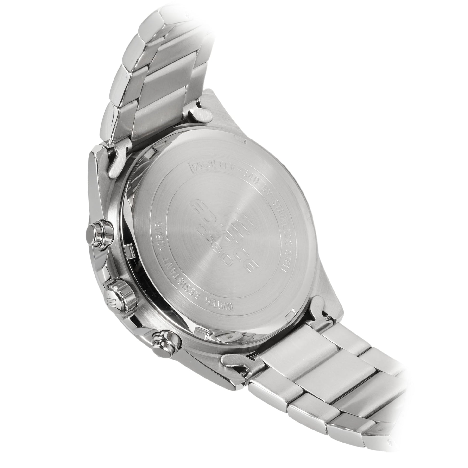 CASIO Business Style Waterproof Steel Belt Quartz Men Silver/ EDIFICE Stainless Steel Strap Mens Blue Analog EFV-540D-1A2