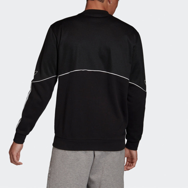 adidas originals Outline Crw Ft Soccer/Football Sports Stylish Round Neck Long Sleeves Black FM3856