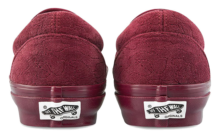 Vans Unisex Vault Classic Slip-On LX Sneakers Red Wine Red VN0A45JK9RH
