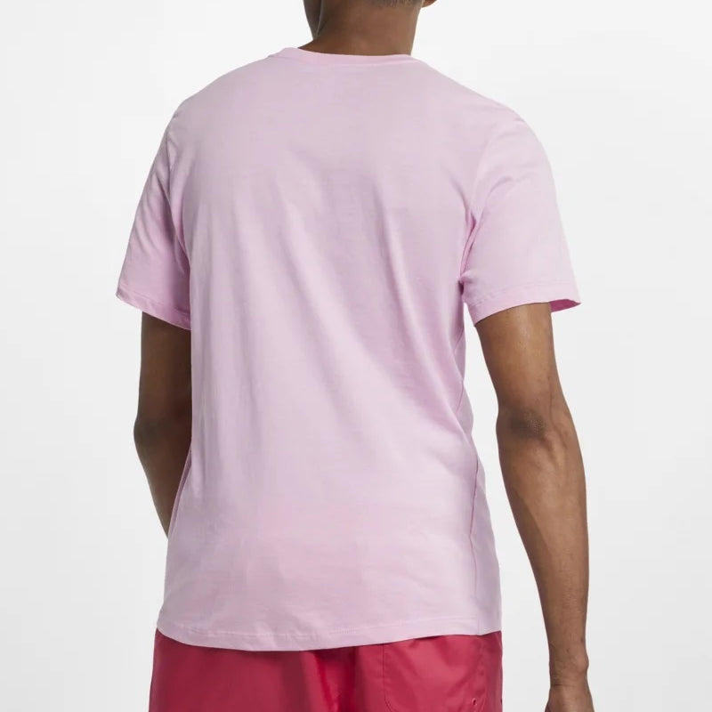 (WMNS) Nike Logo Multi-Color Graffiti Short Sleeve Pink BQ0705-629