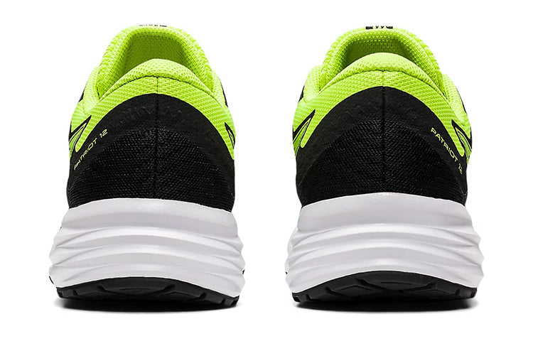 (GS) ASICS Patriot 12 'Black Hazard Green' 1014A139-011