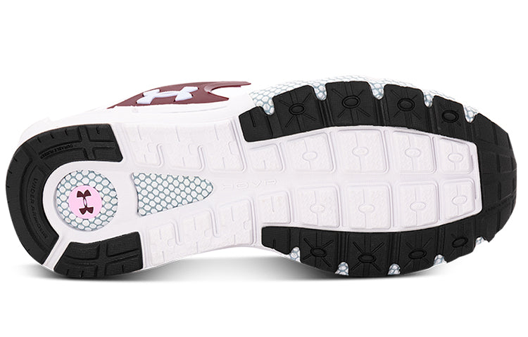(WMNS) Under Armour Hovr Mega Mvmnt NM Sports Shoes White/Grey/Red 3023873-107