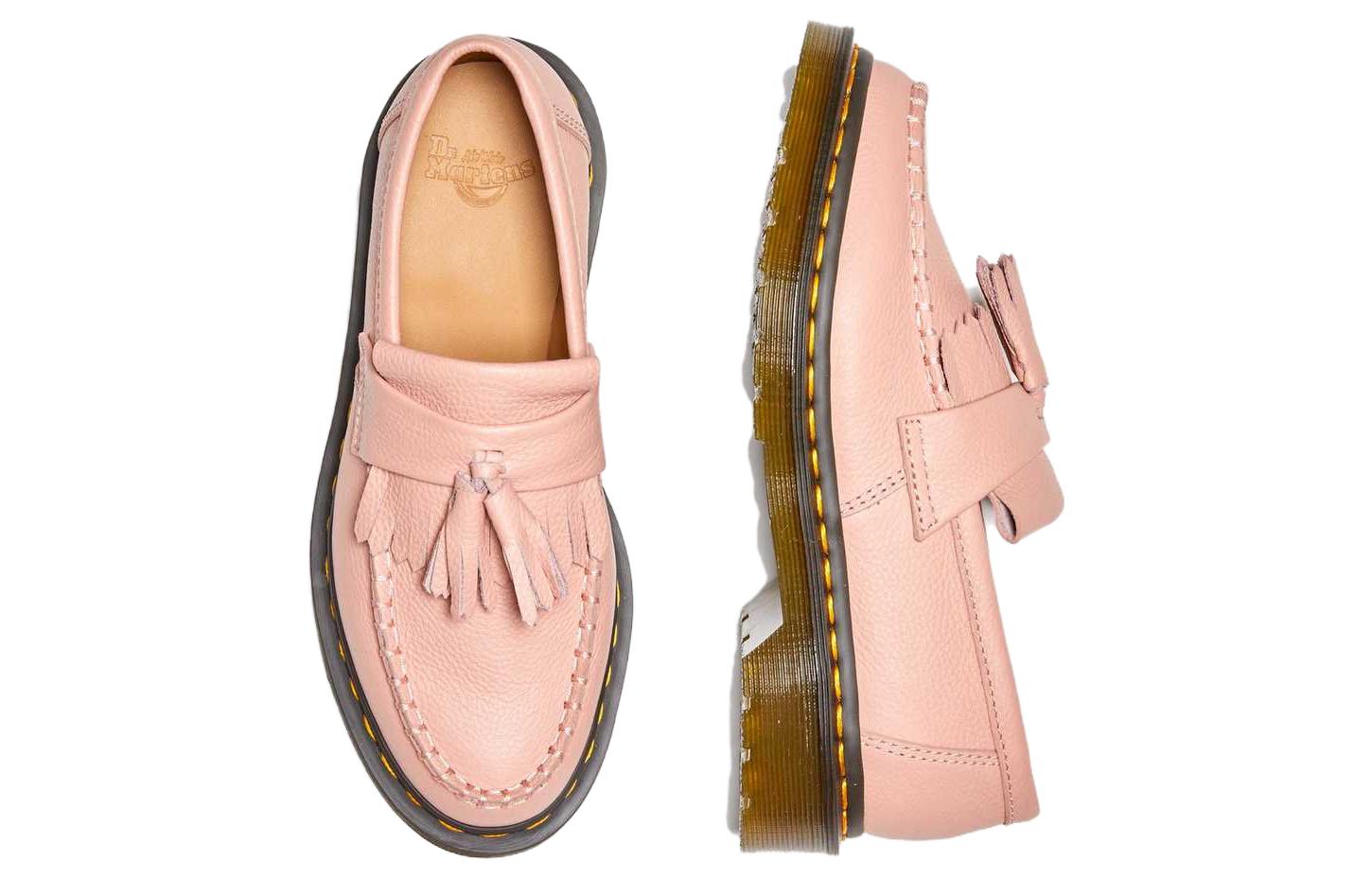 (WMNS) Dr.Martens Adrian Virginia Leather Tassel Loafers 'Peach Beige' 22760329
