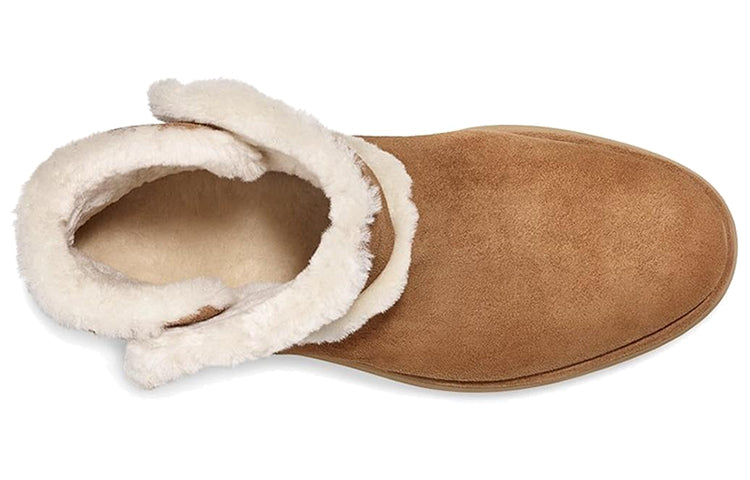 (WMNS) UGG Classic Mini Spill Seam Blvd Snow Boots Brown 1108145-BUN