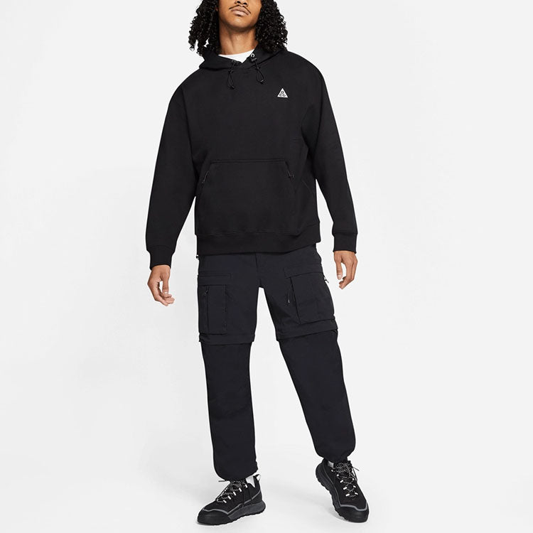 Nike ACG Casual Embroidered Logo hooded Pullover Long Sleeves Black CW4490-013