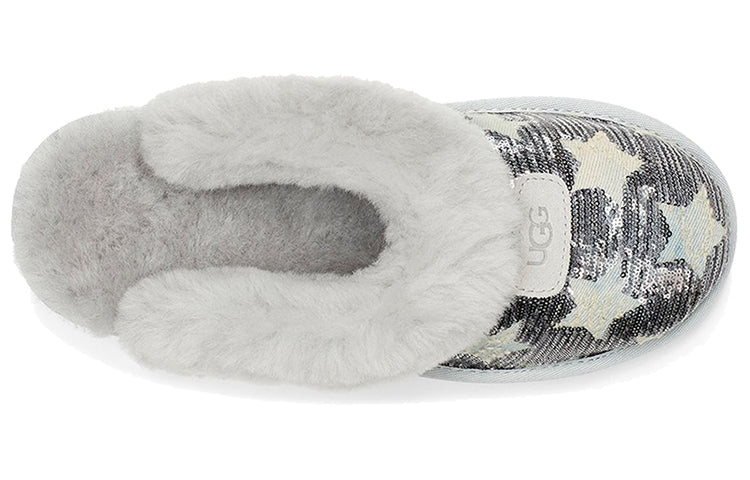 (WMNS) UGG Coquette Sequin Stars 'Gray White' 1107956-GRV