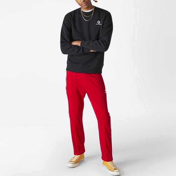 Converse Star Chevron EMB Crew Sweatshirt Asia Sizing 'Black' 10008816-A01