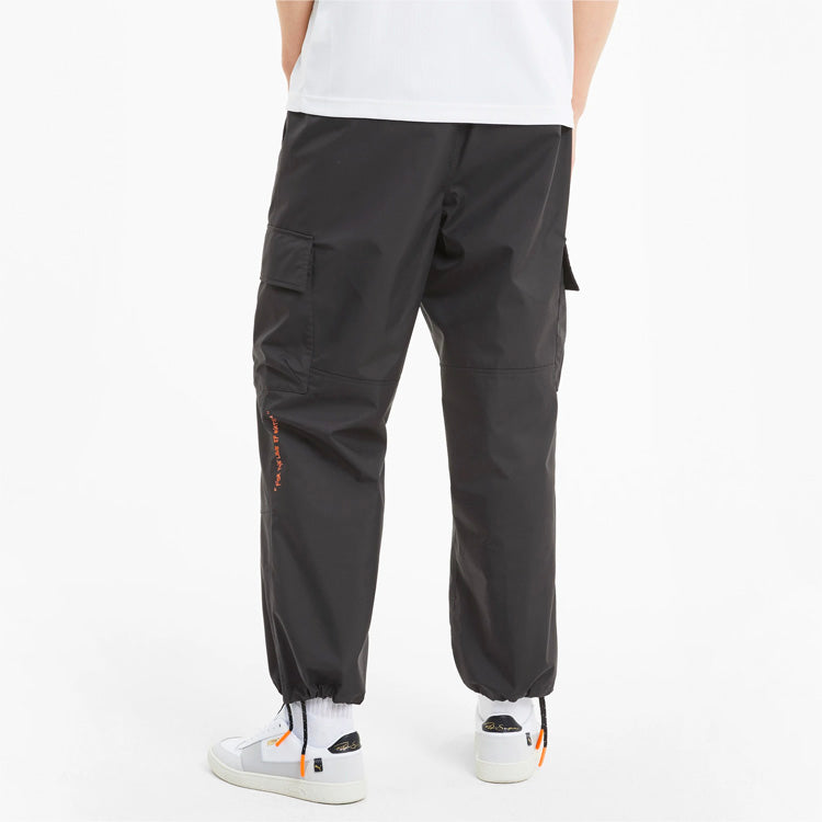 PUMA x CENTRAL SAINT MARTINS Crossover Woven Contrasting Colors Casual Pants Black 598590-01