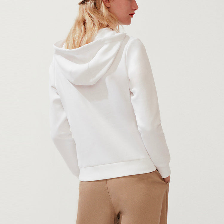(WMNS) FILA Embroidery Printing Hoodie White F11W018243F-WT