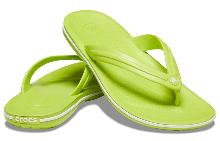 Crocs Crocband Lightweight Cozy Casual Flip-Flops Unisex Green 11033-3T1