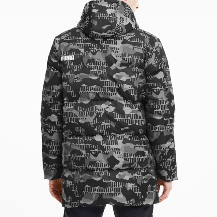 PUMA Camo Down Jacket 'Grey Black' 585502-02