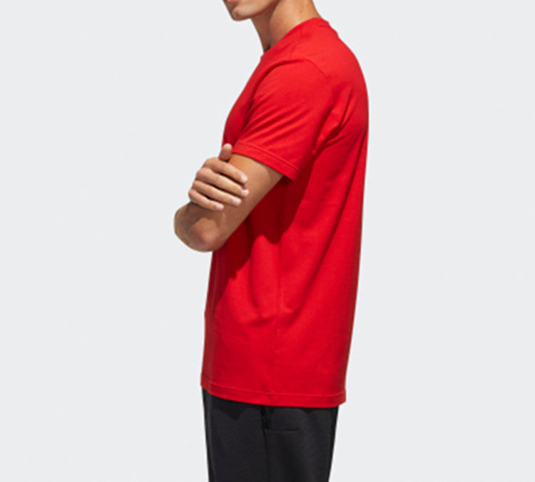 Men's adidas China Printing Short Sleeve Red T-Shirt GL5636