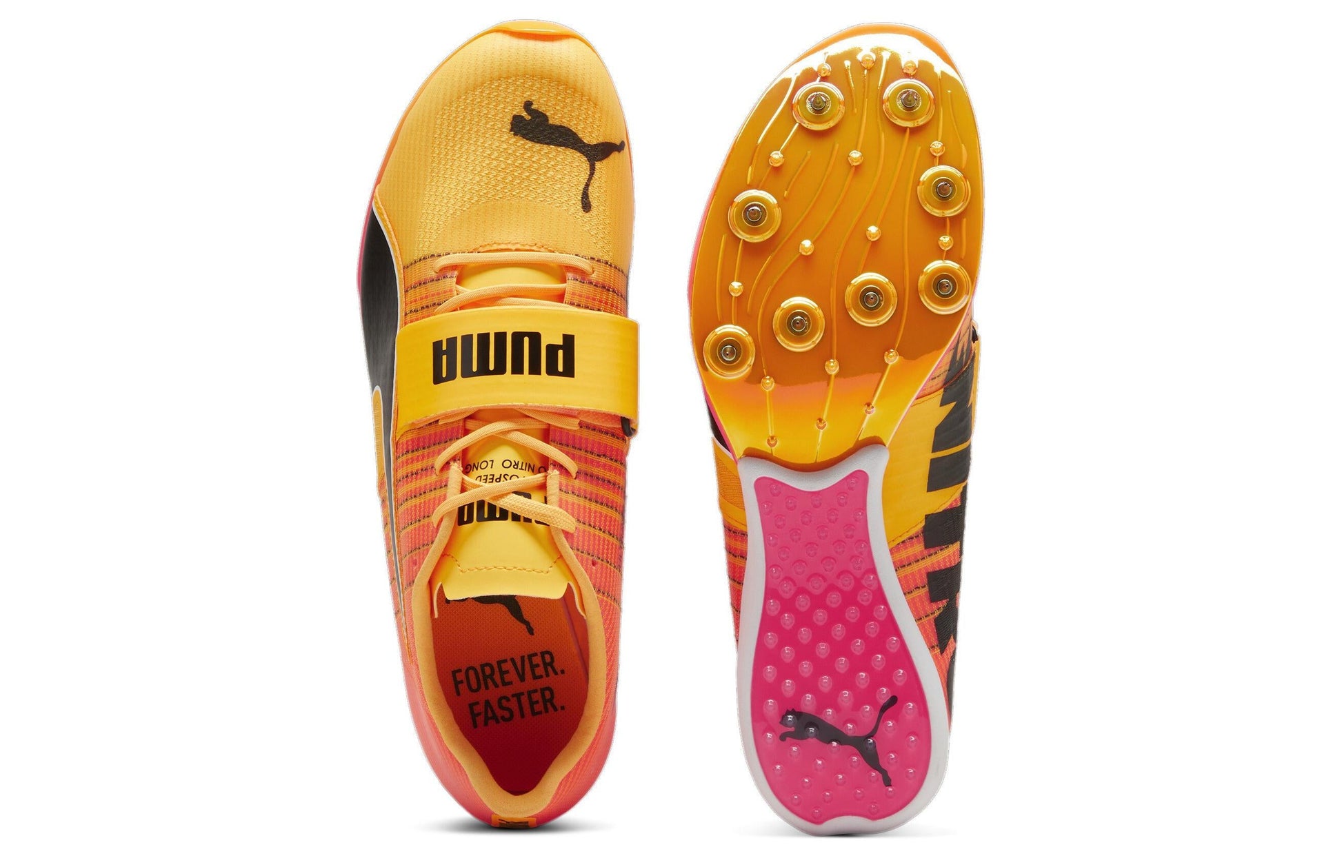 PUMA EvoSPEED Long Jump Nitro 2 Cleats 'Orange Black' 378965-01
