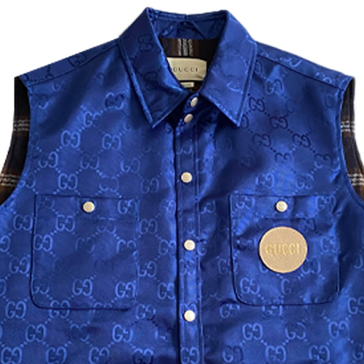 Gucci GG Down Vest 'Blue' 631890-Z8AK7-4424