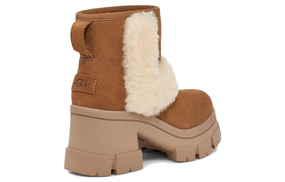 (WMNS) UGG Brooklyn Sunburst Heeled Boot 'Chestnut' 1145710-CHE