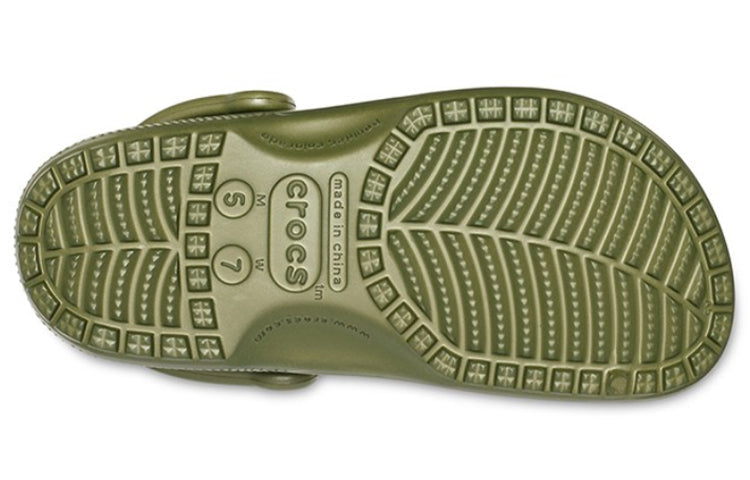 Crocs Classic Beach Unisex Army Green Sandals 10001-309