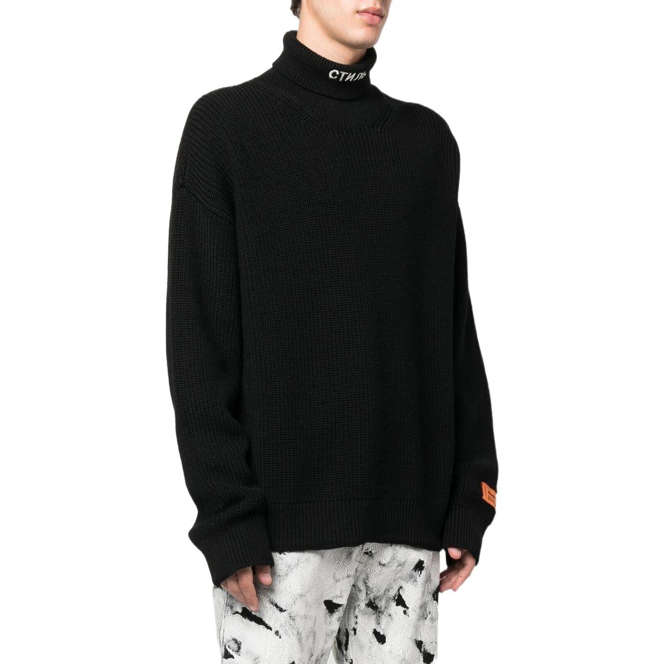 HERON PRESTON CTNMB Knit Rollneck Sweaters 'Black' HMHA006F22KNI0011001