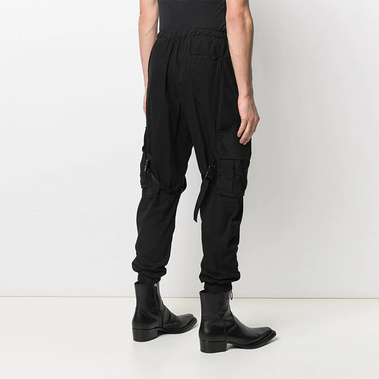 Off-White SS21 Parachute Logo Cargo Long Pants Black OMCF004R21FAB0011001