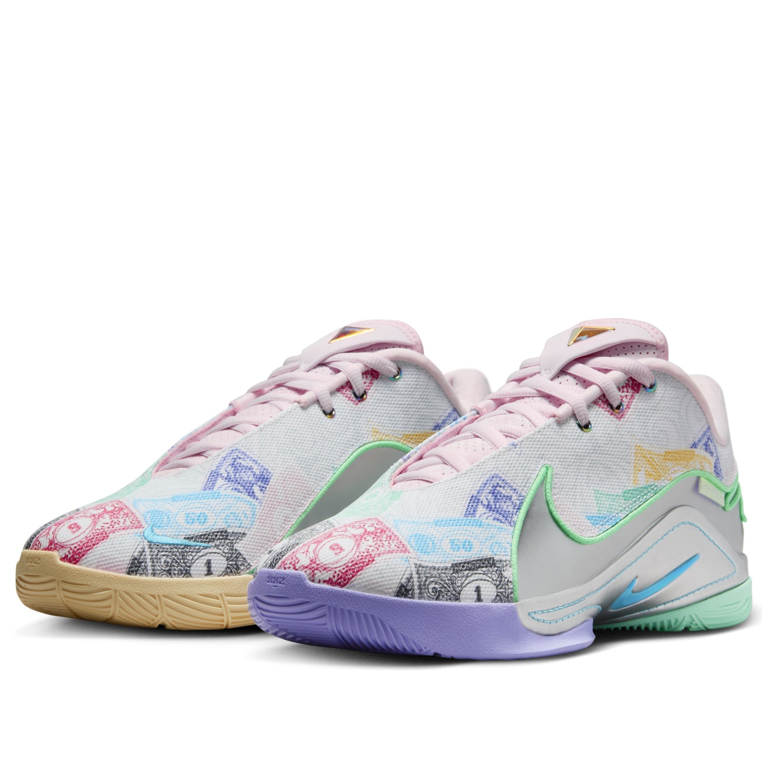 Nike x Monopoly LeBron 22 EP 'Baltic Blue Vapor Green Pink Foam' FZ1098-100