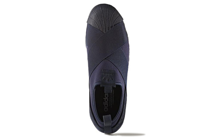 adidas originals Superstar Slip-on Cozy Wear-resistant Skateboarding Shoes Blue BZ0113