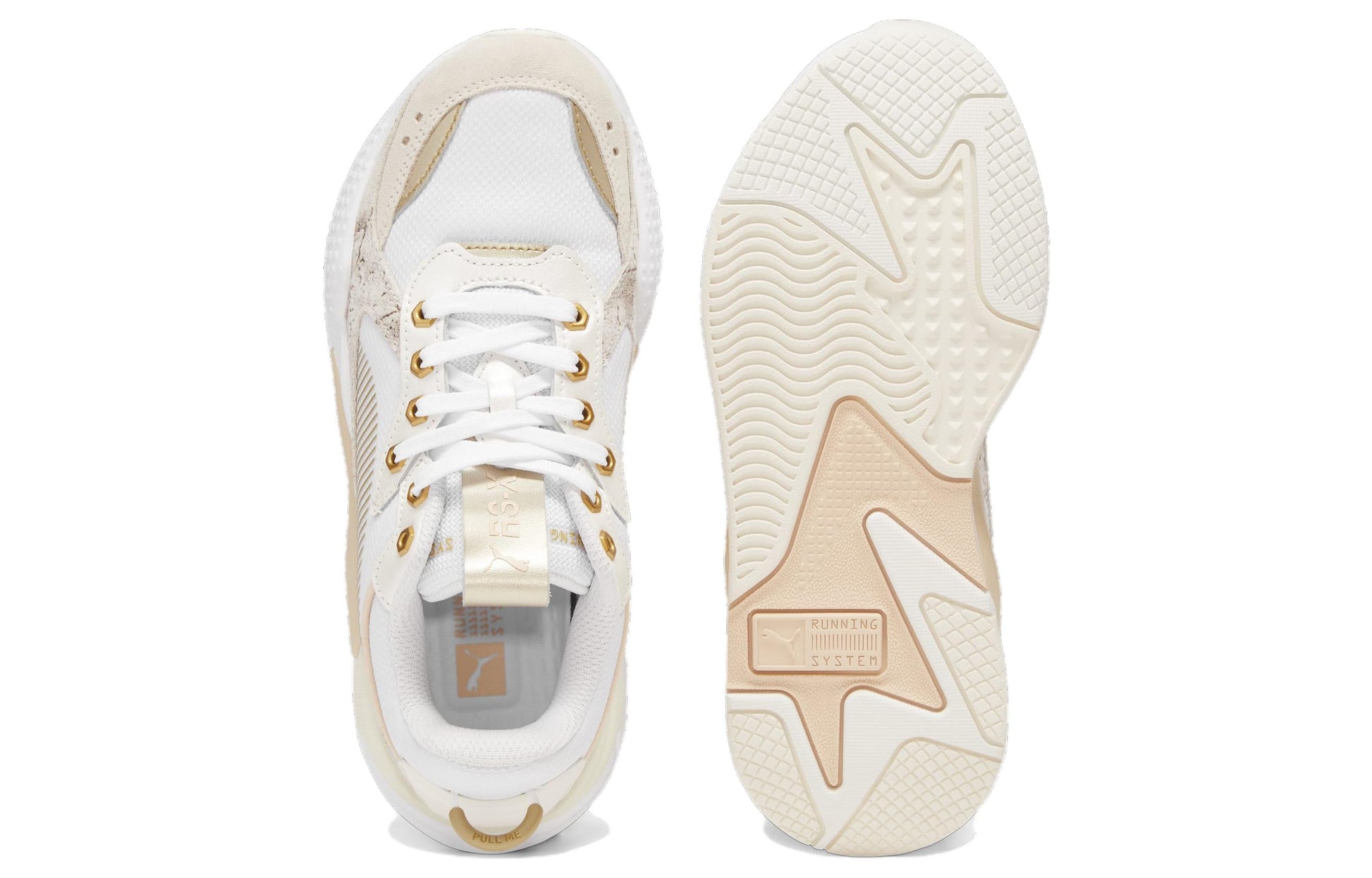 (WMNS) PUMA Rs-X Glimmer Sneakers 'White Beige' 397089-01
