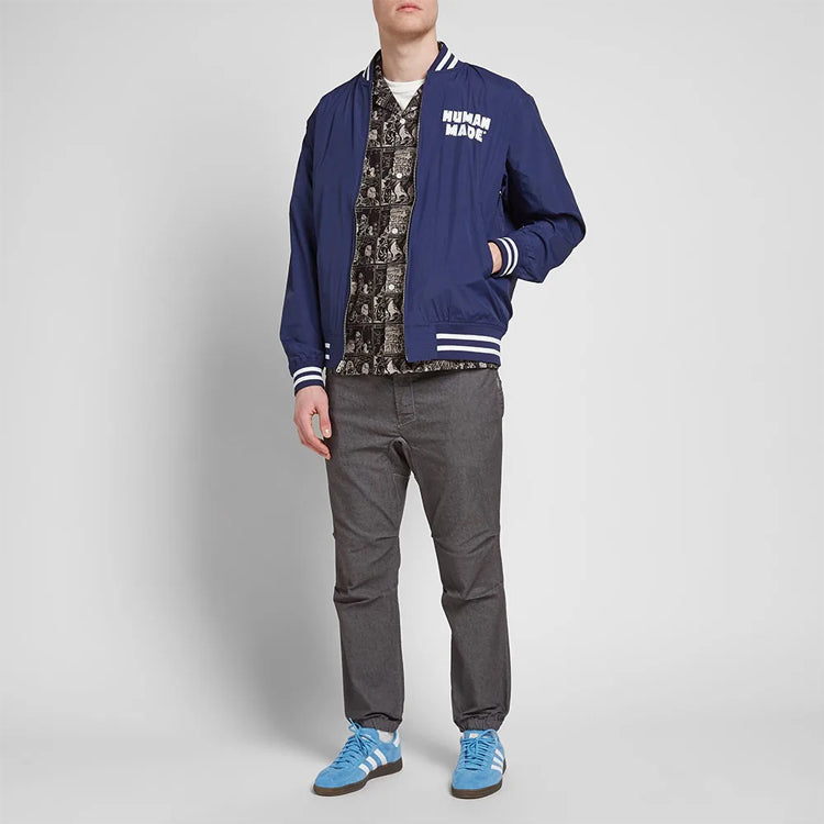 HUMAN MADE Unisex Long-sleeved Jacket Blue HM18JK003