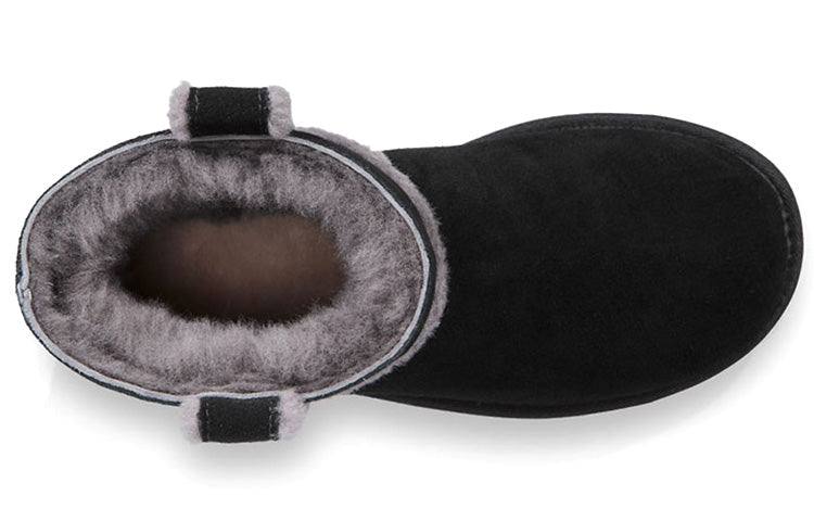 (WMNS) UGG Classic Mini Spill Seam Fleece Lined Black 1100211-BLK
