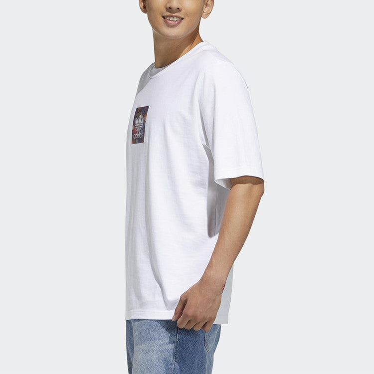 adidas originals Cny Graphic Tee Printed Logo Men's White GN5449