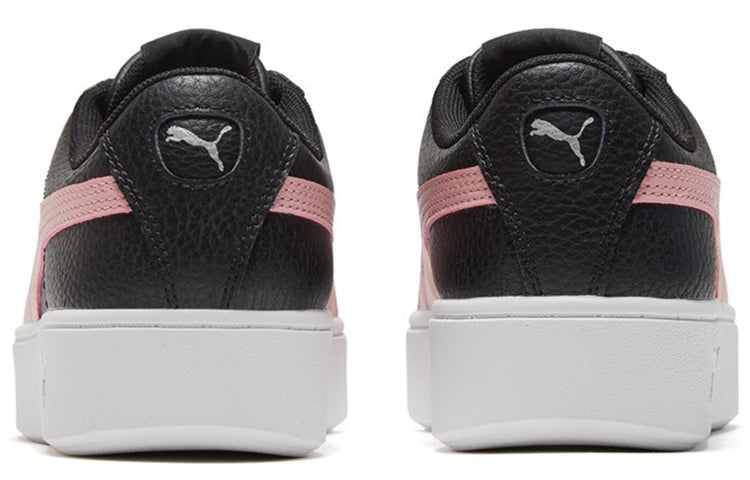 (WMNS) PUMA Vikky Stacked Black/Pink 369143-05