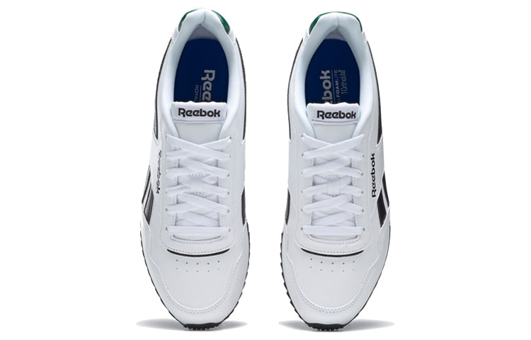 Reebok Royal Glide Running Shoes White/Black/Green EG5217