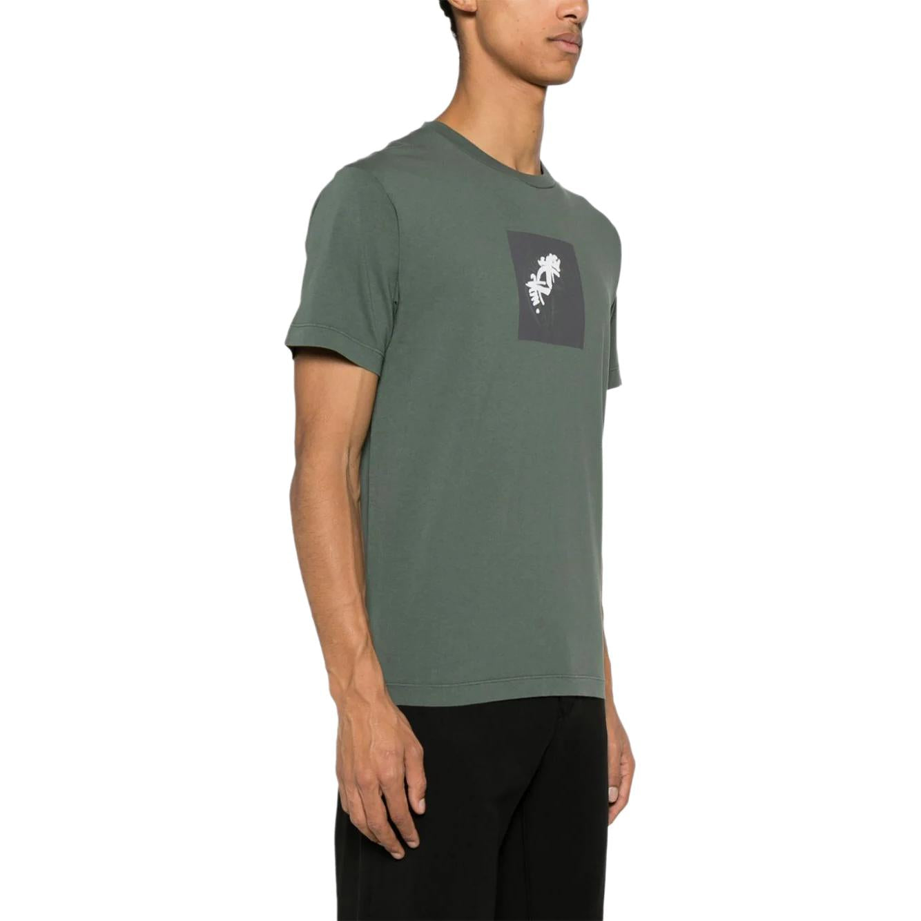 STONE ISLAND Compass Print T-shirt 'Dark Green' 80152NS83-V0059