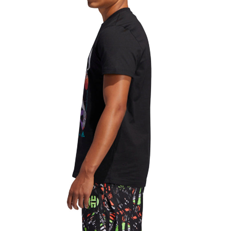 adidas Basketball Sports Short Sleeve Black FM4779