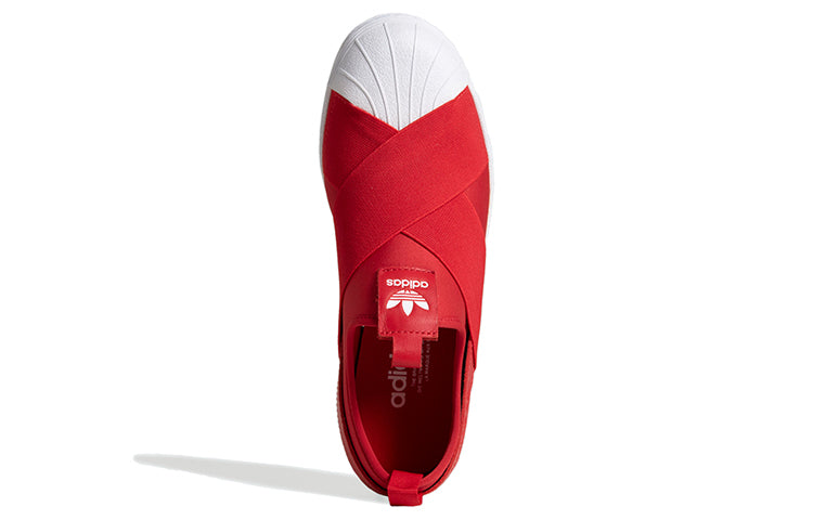 (WMNS) adidas originals Superstar Slip On 'Red White' EX4626